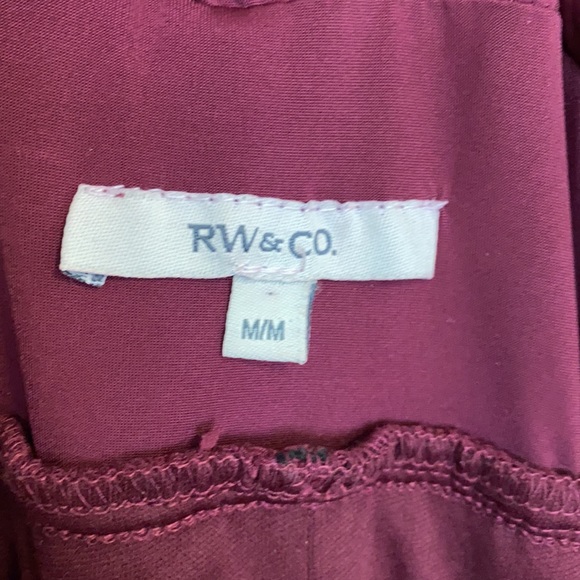 RW&Co. Raspberry Bubble-Hem Dress - Picture 3 of 4